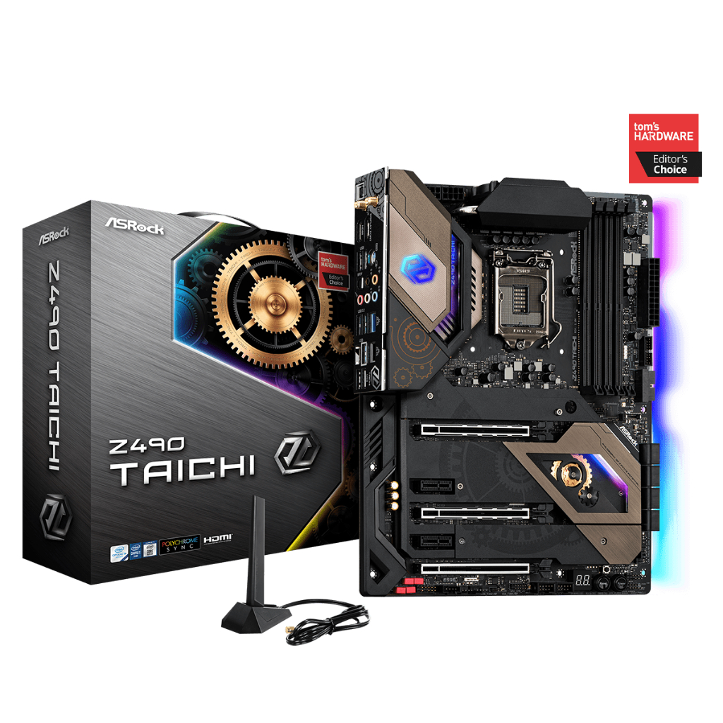 MAINBOARD (เมนบอร์ด) 1200 ASROCK Z490 TAICHI WIFI ตัวท็อป พร้อมส่ง