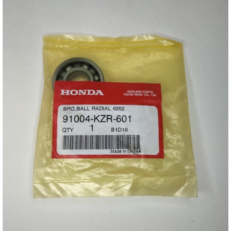ลูกปืนเรือนเฟืองท้าย ลูกปืนตลับ#6202 CLICK125i PCX125 PCX150 91004-KZR-601 แท้ศูนย์