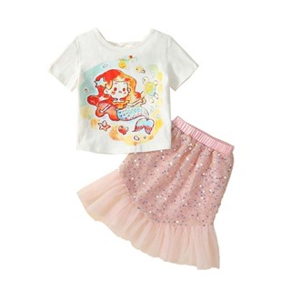 เงือก ชุดเจ้าหญิง เดรสเงือก ​เดรสเอลซ ชุดเซ็ทเสื้อยืดกระโปรง…