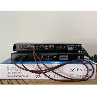 ชุคเพาเวอร์แอมป์+ปรีแอมป์ 300วัตต์รุ่น PA-1200 Max Powet:150W*2 ที่ 8 โอมป์ 2CH ปรีแอมป์คาราโอเกะรุ่นK-95BT