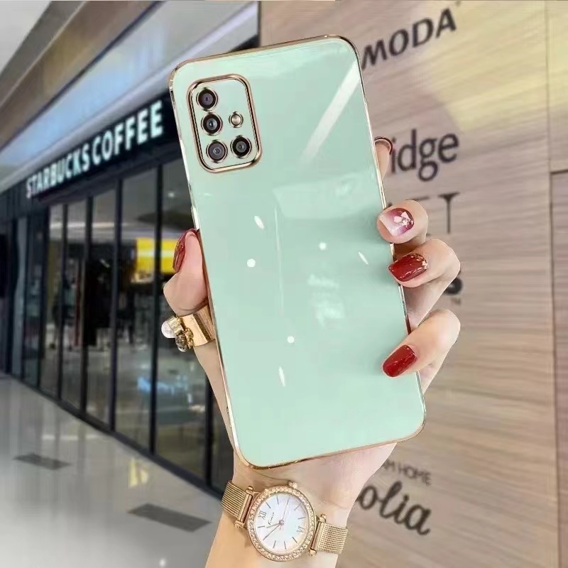 เคส TPU ขอบตรง สำหรับรุ่น Samsung A51 A71 A71 4G A02S A03S A50 A50S A30S กันกระแทก For ซัมซุง A51 A71