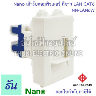 Nano NN-LAN6 เต้ารับ Lan เต้ารับคอมพิวเตอร์ CAT6 ปลั๊กไฟ เต้…
