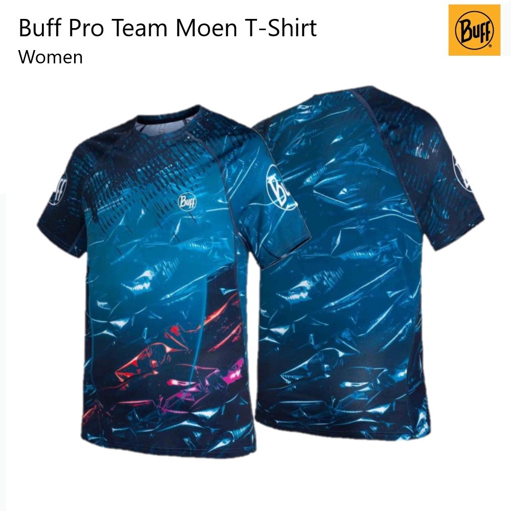 โปร Buff Pro Team Moen T-Shirt Women เสื้อยืดแขนสั้น สวมวิ่งสำหรับผู้หญิง ระบายความร้อนและคามชื้นได้ดี สวมสบาย