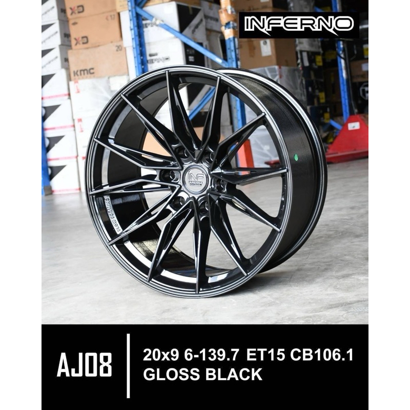 ล้อแม็กขอบ20 6x139.7 FLOW FORMING INFERNO