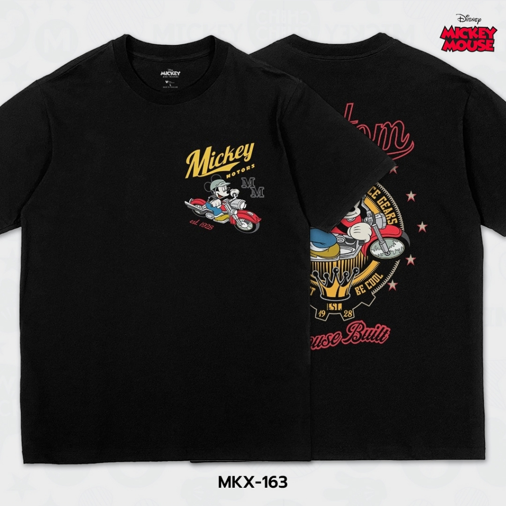 Power 7 Shop เสื้อยืดการ์ตูน มิกกี้เมาส์ ลิขสิทธ์แท้ DISNEY (MKX-163)