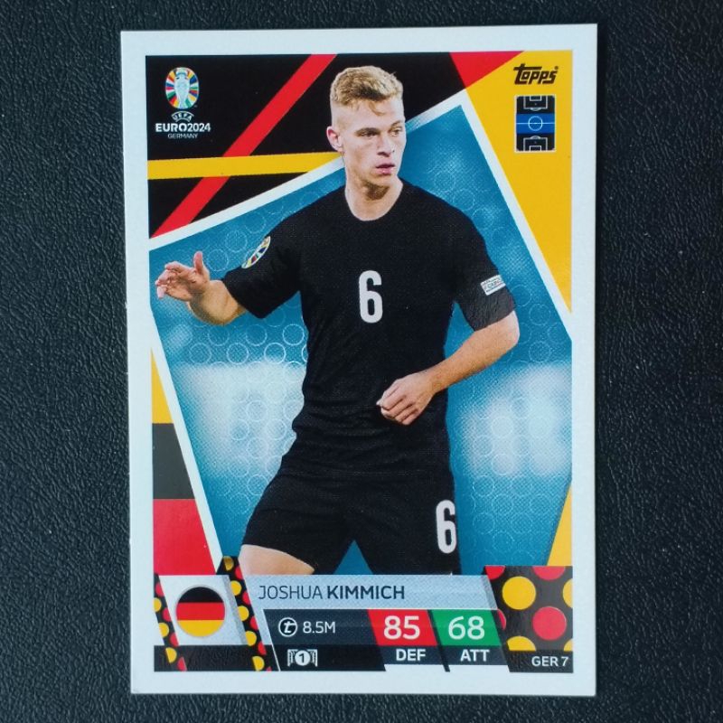 (ทีม GER) การ์ดฟุตบอล ยูโร 2024 แมตช์แอทแทค ใบเบส ( BASE TOPPS EURO 2024 MATCH ATTAX SOCCER CARD )