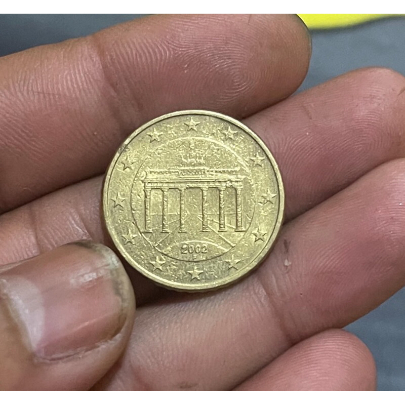 เหรียญยูโร,เยอรมนี ,50 Euro,Cent,ใช้แล้ว