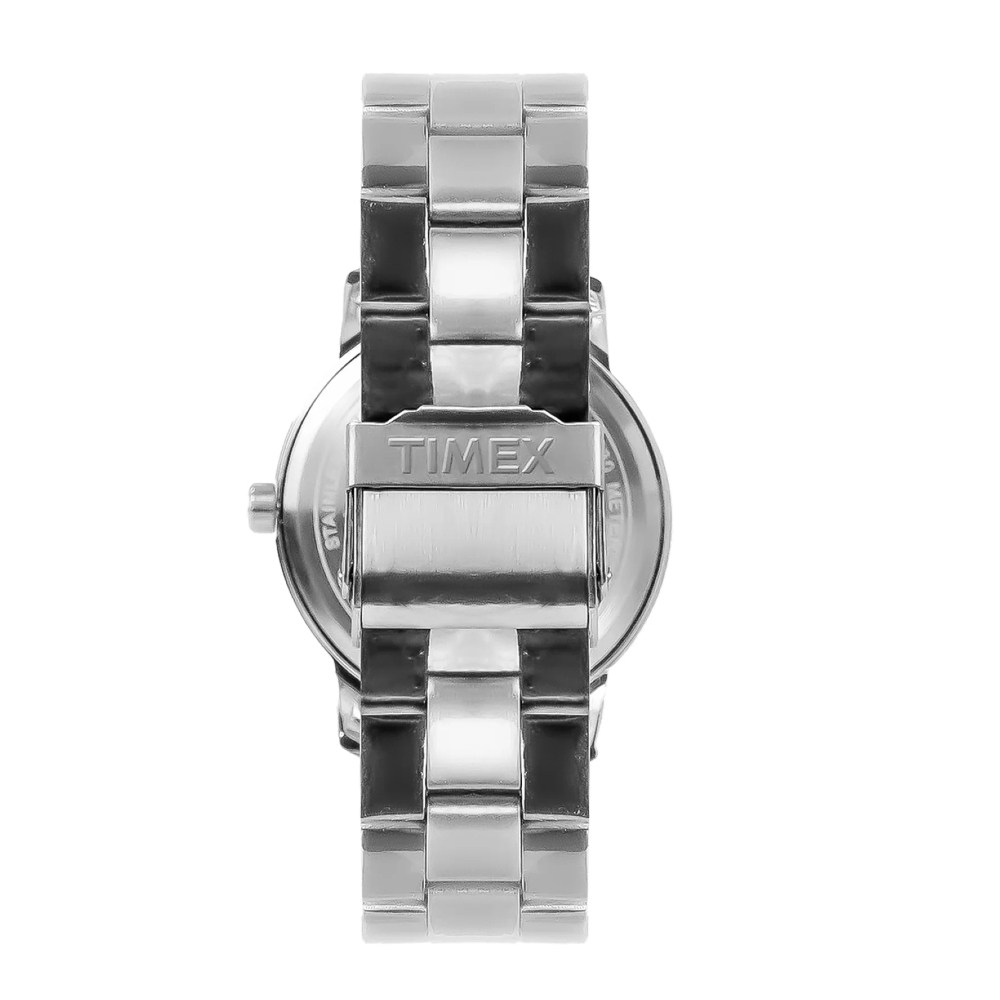 TIMEX TW00NTD54E Benedict Day-Date Stainless Steel Band Silver 39mm. นาฬิกา นาฬิกาข้อมือ นาฬิกาข้อมือผู้หญิง
