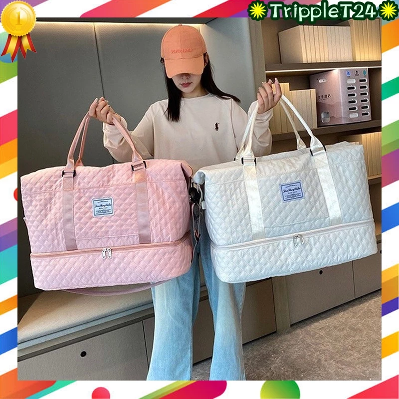 🩷โปรถูกมาก✴️กระเป๋าเดินทางใบใหญ่ จุเยอะ มีช่องแยกรองเท้า สวมลากกับกระเป๋าเดินทางได้ มี5 สีสวยถูกใจตรงปก
