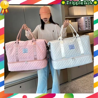 🩷โปรถูกมาก✴️กระเป๋าเดินทางใบใหญ่ จุเยอะ มีช่องแยกรองเท้า สวมลากกับกระเป๋าเดินทางได้ มี5 สีสวยถูกใจตรงปก