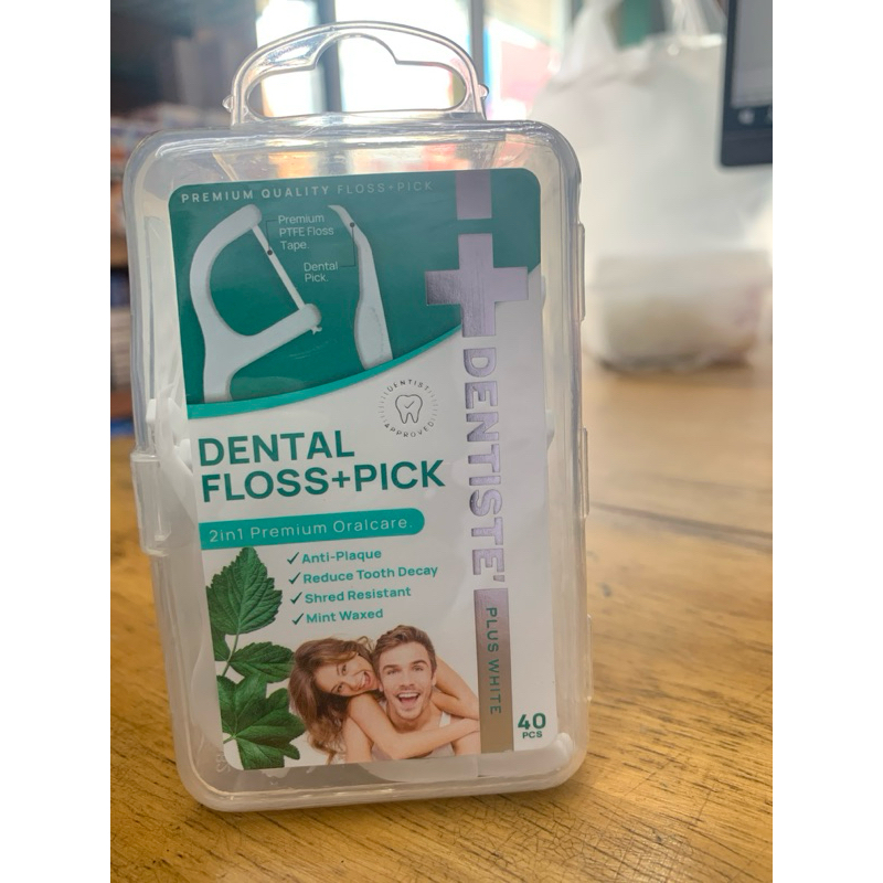 ไหมขัดฟันมีด้ามจับ Dentiste’ Dental Floss+Pick