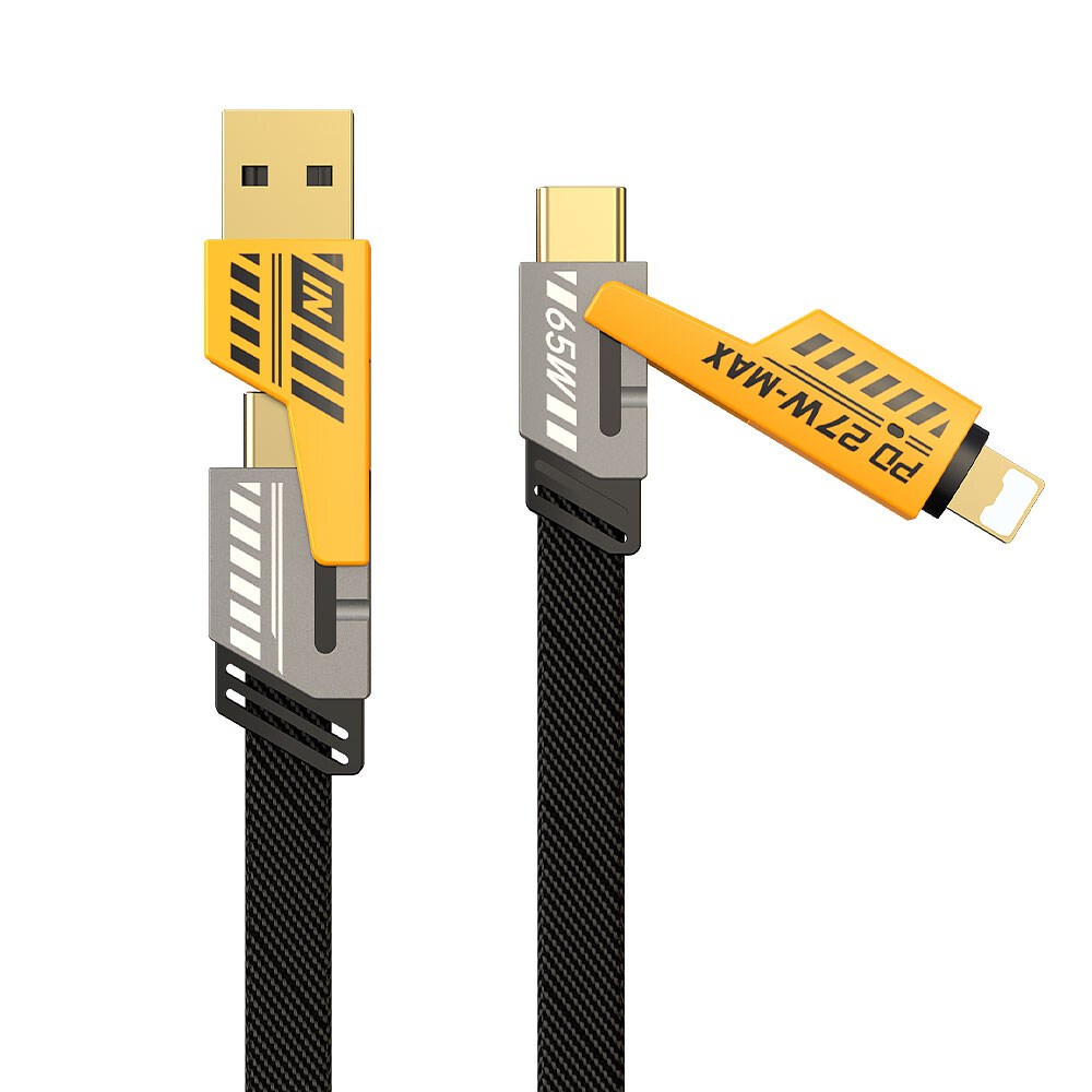 สายชาร์จเร็วแบบอุปกรณ์เสริมโทรศัพท์ ชุดชาร์จ 4in1สายชาร์จเร็วTYPE C / iOS / C to C / C to L ความยาว1/2เมตร