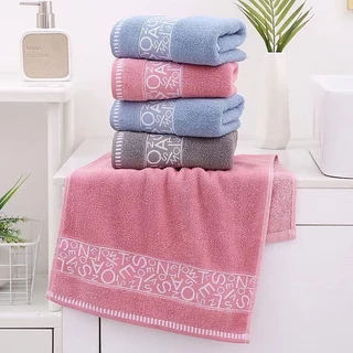 【ขนาด 35x75 ซม】ผ้าขนหนู สำหรับเช็ดผม ไม่ใช่ผ้าผืนใหญ่ คอตตอน cotton100%