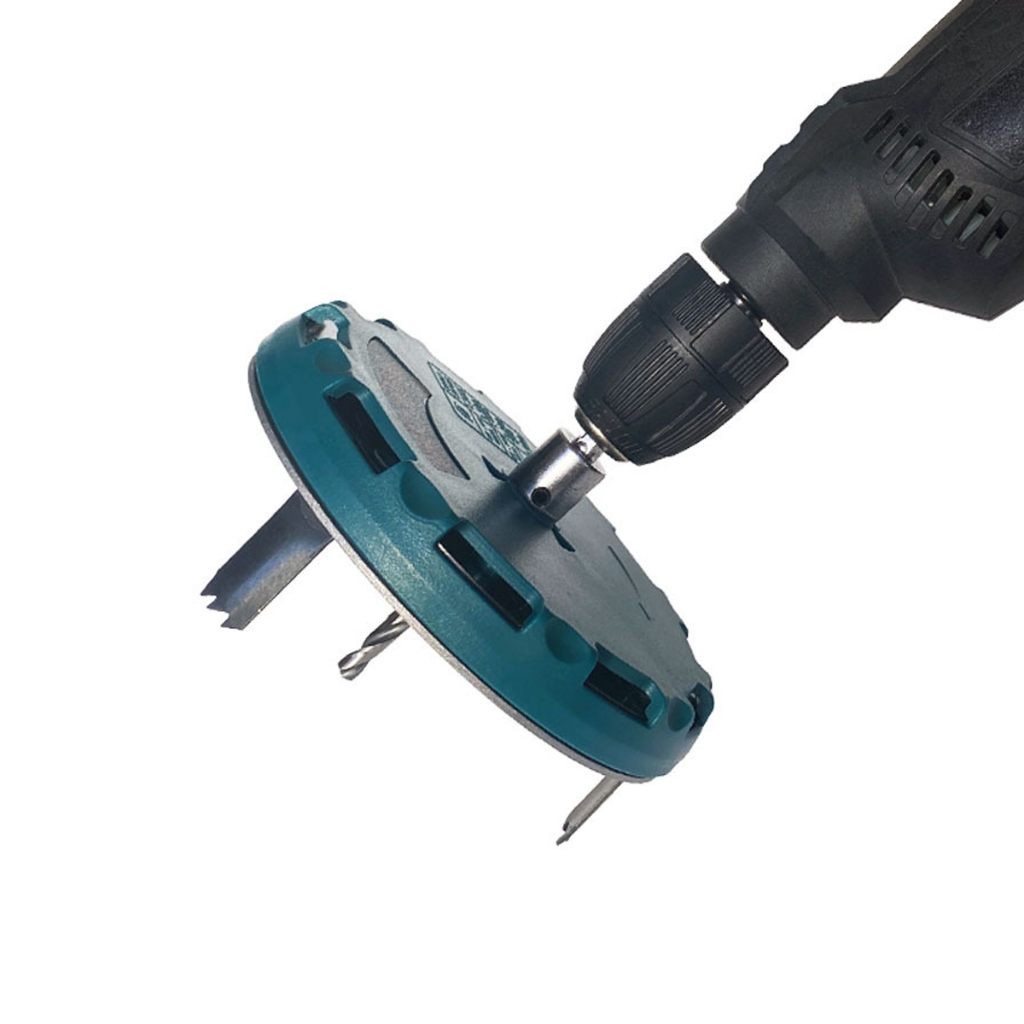 โฮลซอเจาะฝ้า ปรับขนาดได้ 45-130 มม. เจาะไม้ ดอกสว่านเจาะวงกลม Adjustable Punch Saw Tool for Drilling Adjustable Hole Saw