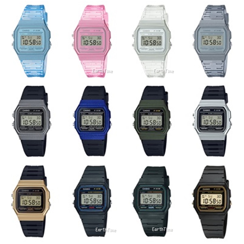 Casio Standard F-91W Series F-91W-1,F-91W-3,F-91WG-9,F-91WM-1B,F-91WM-2A,F-91WM-3A,F-91WM-7A,F-91WS