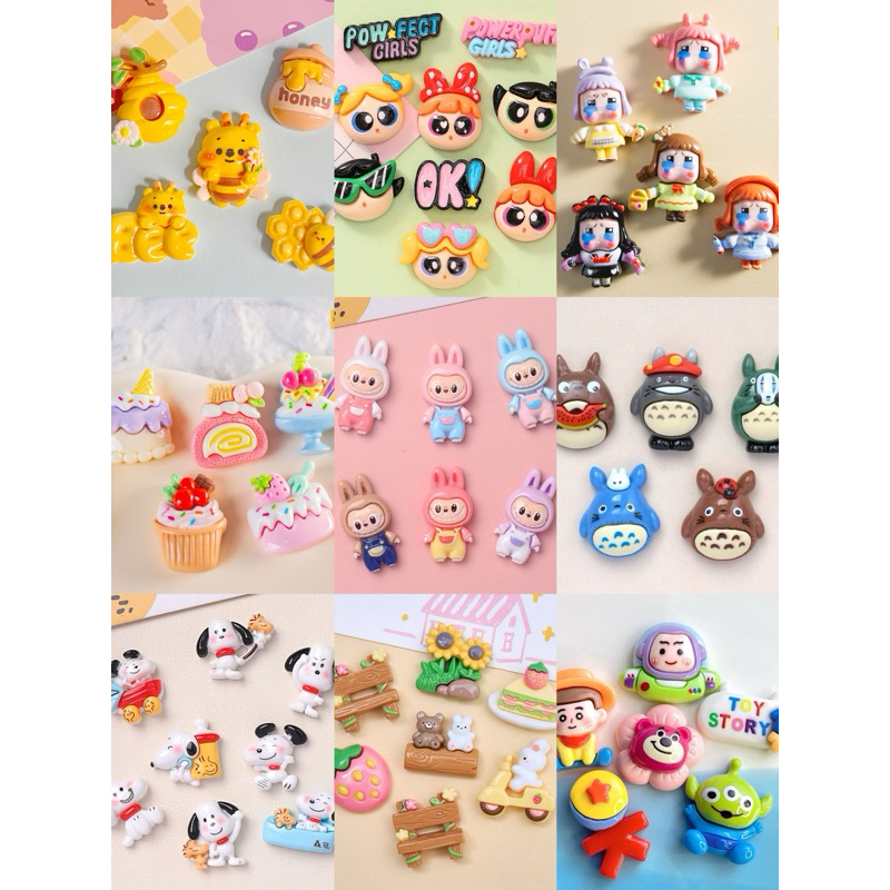 💥เรซิ่นงานใหม่ แพ็ค10ชิ้น ตกแต่งงานDiyติดยาดมแก้วน้ำกิ๊บติดผมและอื่นส่งจาก🇹🇭งานสวย