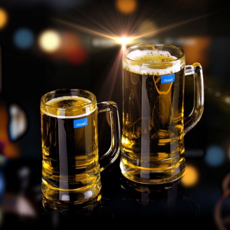 RTNS SHOP : แก้วเบียร์มีหูจับ (OCEAN GLASS MUNICH BEER MUG) มี 2 ขนาด พร้อมส่ง