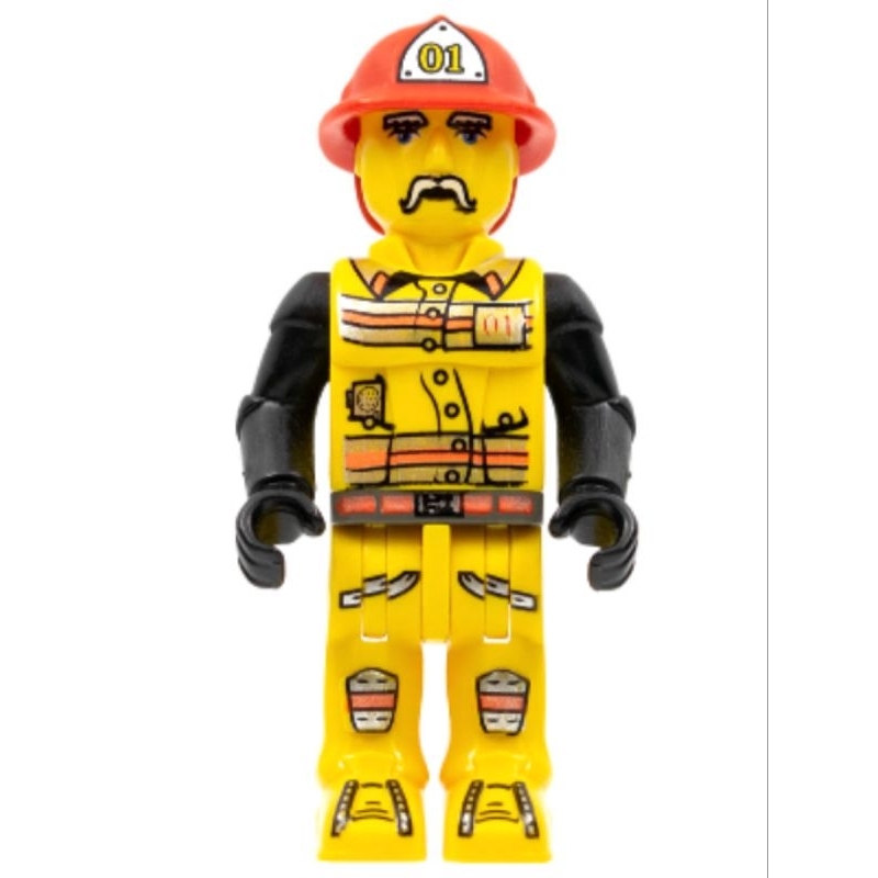 Lego Minifigure 4 Juniors js001 Fireman in Hat #01