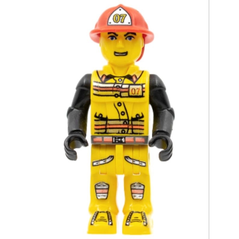 Lego Minifigure 4 Juniors js007 Fireman in Hat #07