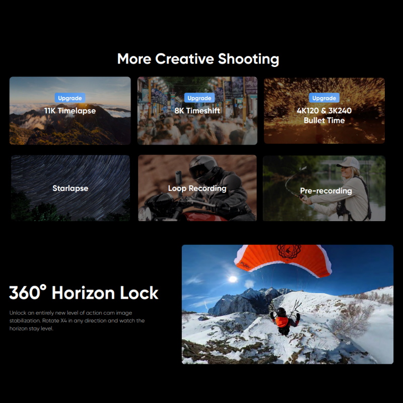 Insta360 X4 8K 360 Action Cam ชุด MASTER BUNDLE รับประกัน 1 ปี