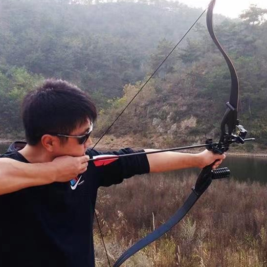 ♞,♘Junxing Hunter God Professional Recurve แบบดั้งเดิมยิงธนู Hall