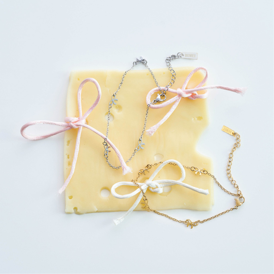 Bemet mini ribbon anklet