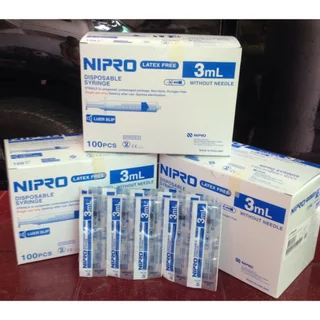 Nipro syringe 3 ml ไซริ้งค์ 3 ซีซี ไซริ้งค์ป้อนยา ไซริ้งค์ป้อนอาหาร นิโปร