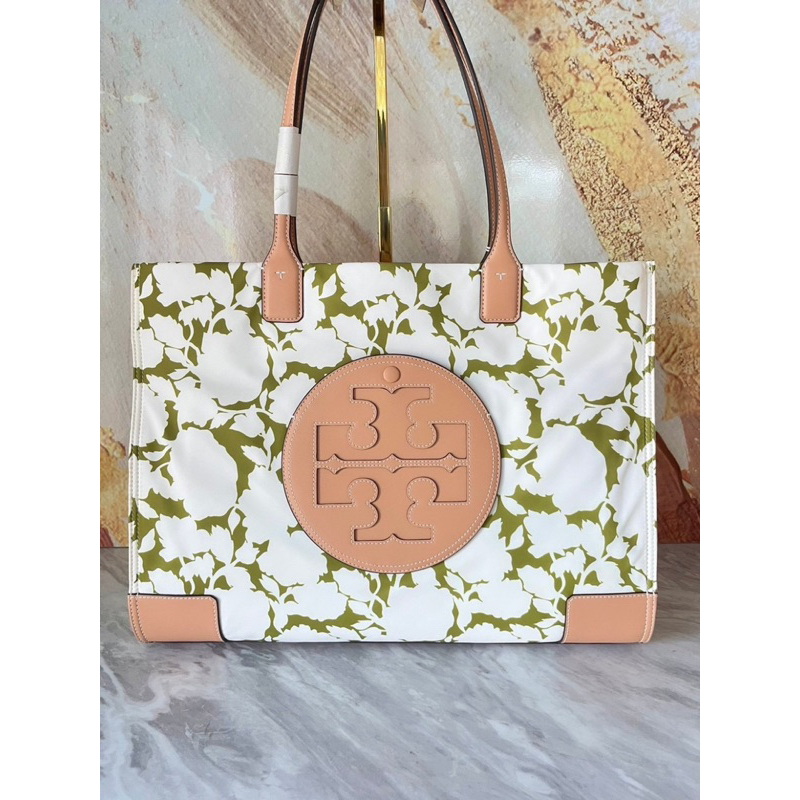 Tory Burch Ella Printed Tote Bag ผ้าไนล่อนใบใหญ่ 151611