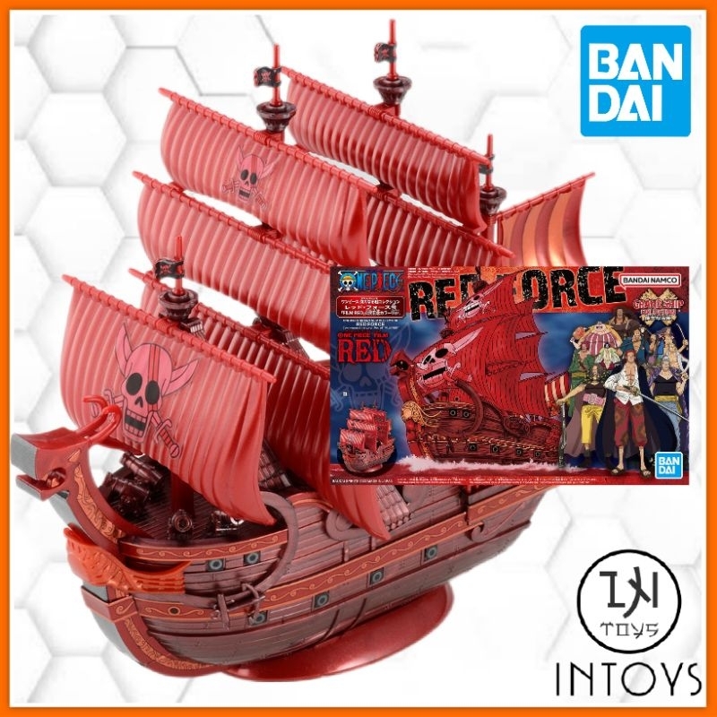 BANDAI - เรือวันพีช - ONE PIECE GRAND SHIP COLLECTION RED FORCE COMMEMORATIVE COLOR VER OF FILM RED ( Plastic Kits)​