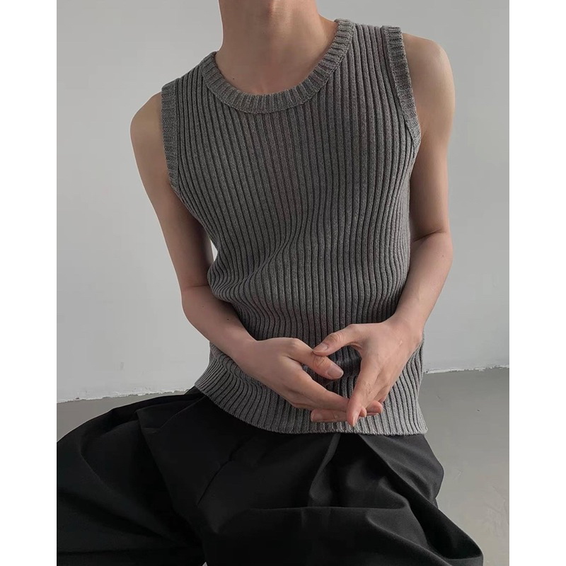 Seoul Ribbed Tank Top เสื้อกล้ามแขนกุด  A8