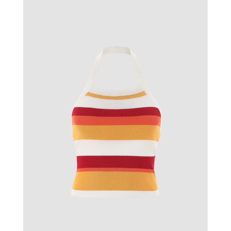 cider เสื้อเกาะอก คล้องคอ ลายทาง ของแท้ มือ 1 จากแบรนด์ Cider