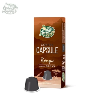 Café Amazon คาเฟ่ อเมซอน กาแฟแคปซูล เคนย่า 1 กล่อง บรรจุ 10 แคปซูล