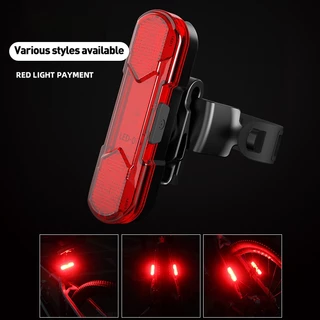ไฟจักรยานแบบชาร์จไฟ LED โคมไฟ ปรับได้ กันน้ํา ชาร์จ USB ไฟท้ายจักรยานกลางคืน จักรยานเสือภูเขาไฟกันน้ำ อุปกรณ์จักรยาน