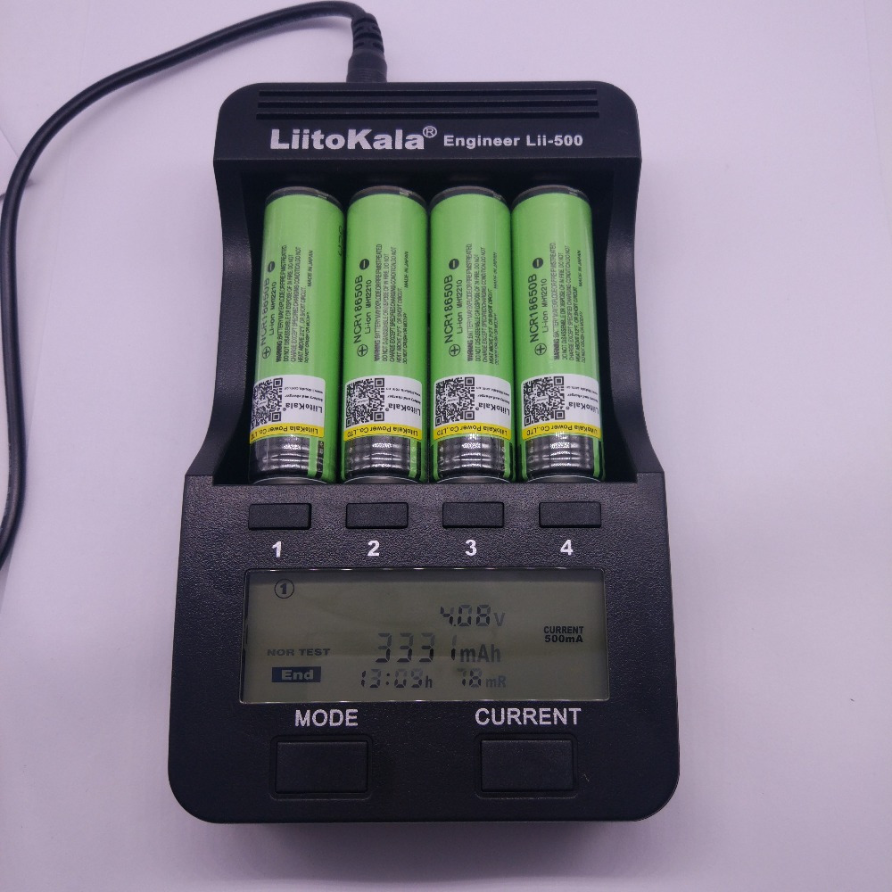 [หัวนูน มีวงจร] ถ่านชาร์จ 18650 Liitokala NCR18650B 3.7V Li-ion 3400mAh