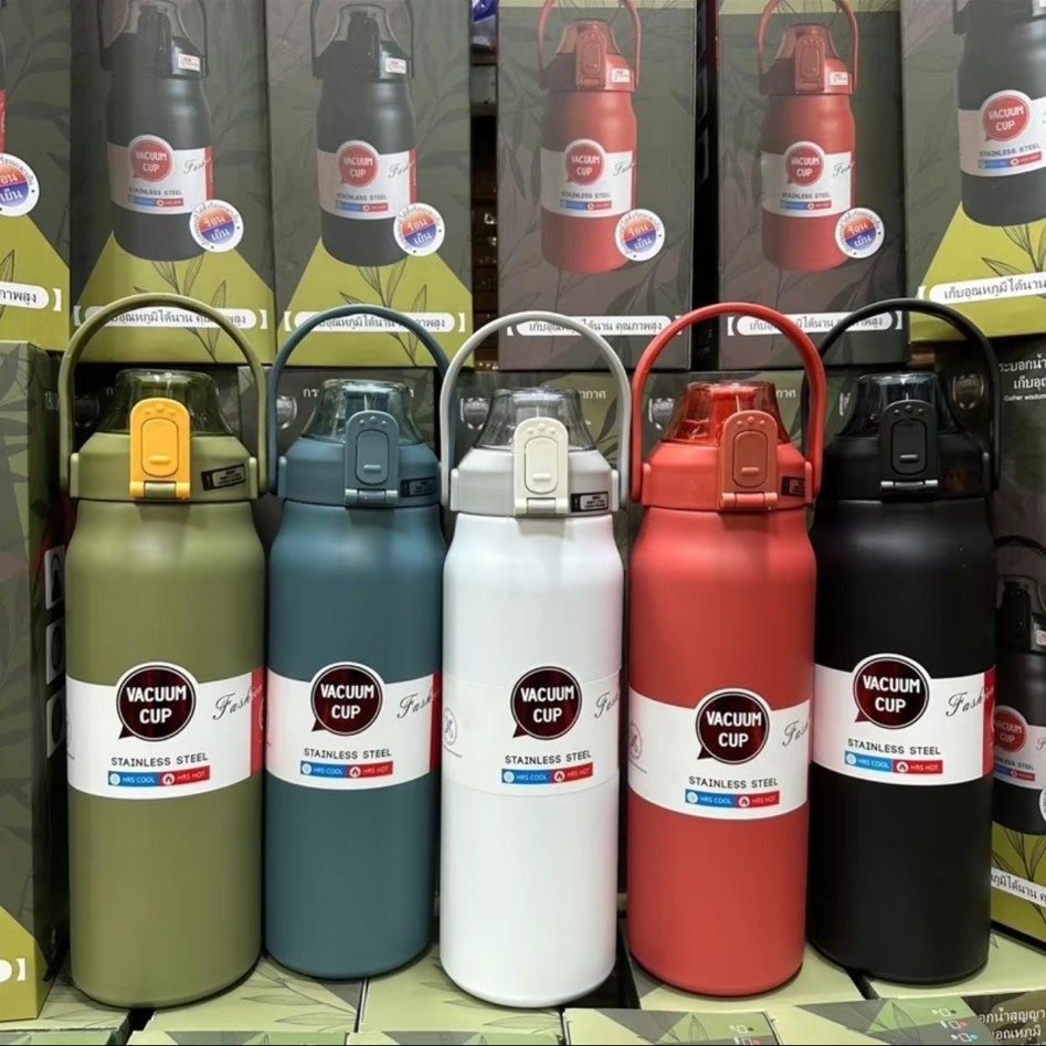 【ZHY】กระติกน้ำ ขวดน้ำ1.5L แท้งค์เก็บอุณหภูมิ สแตนเลส316 กระติกน้ำเก็บความเย็น-ร้อน ขวดน้ำเดินทาง