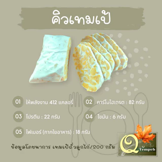 เทมเป้ถั่วลูกไก่ล้วน (200g-1kg) โปรตีนพืช ไฟเบอร์สูง บ่มง่าย เหมาะกับผู้ที่หลีกเลี่ยงทานถั่วเหลือง