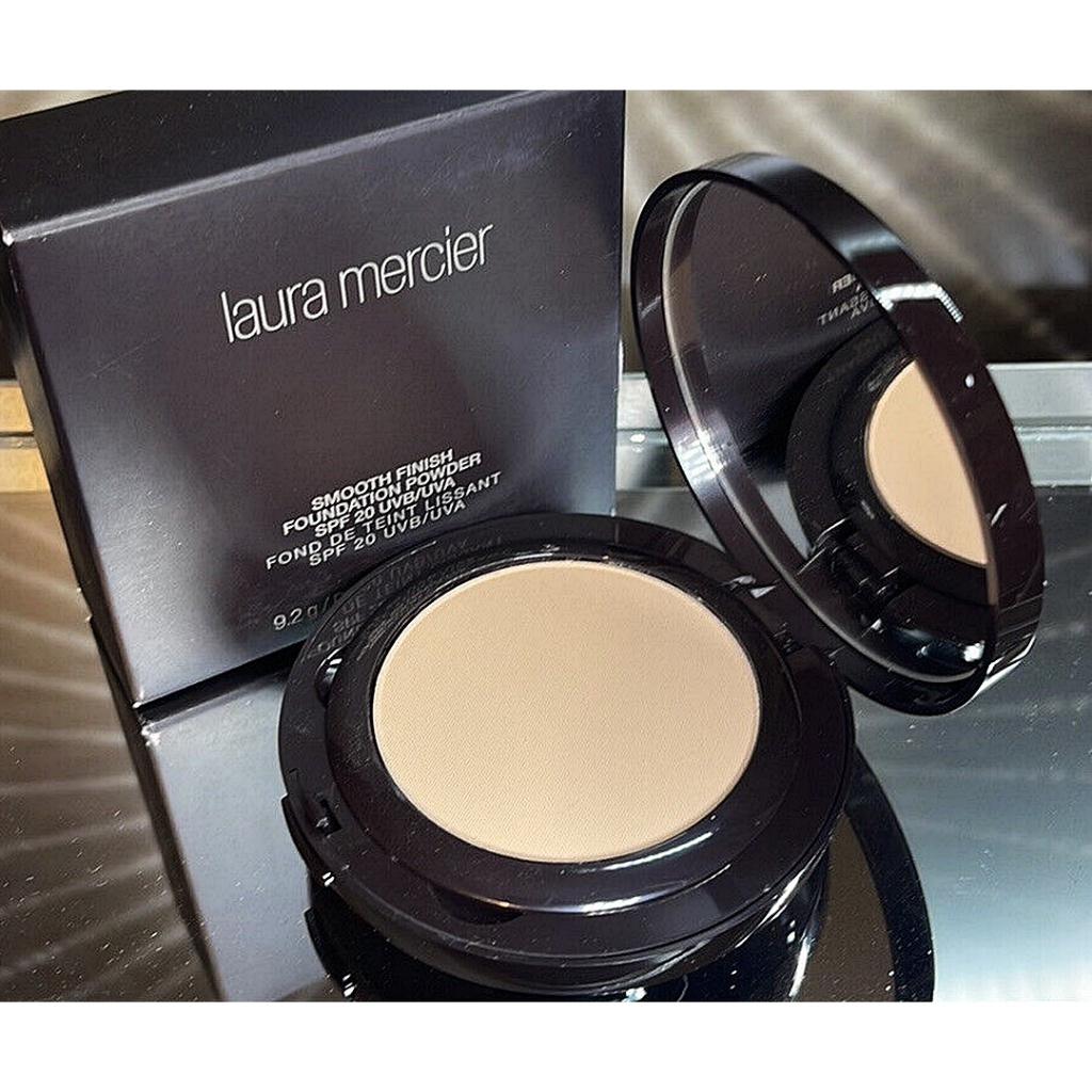 ฉลากไทย✨ LAURA MERCIER Smooth Finish Foundation Powder 9.2 g. พร้อมพัฟในตลับ