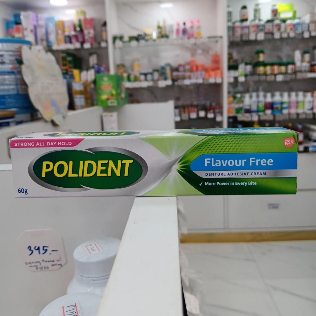Polident Flavour free กาวติดฟันปลอม 60 g