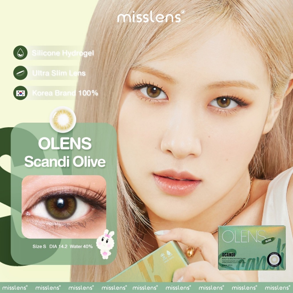 [เติมของแล้ว ] Scandi Hazel/Olive/Gray (รายเดือน) คอนแทคเลนส์เกาหลี