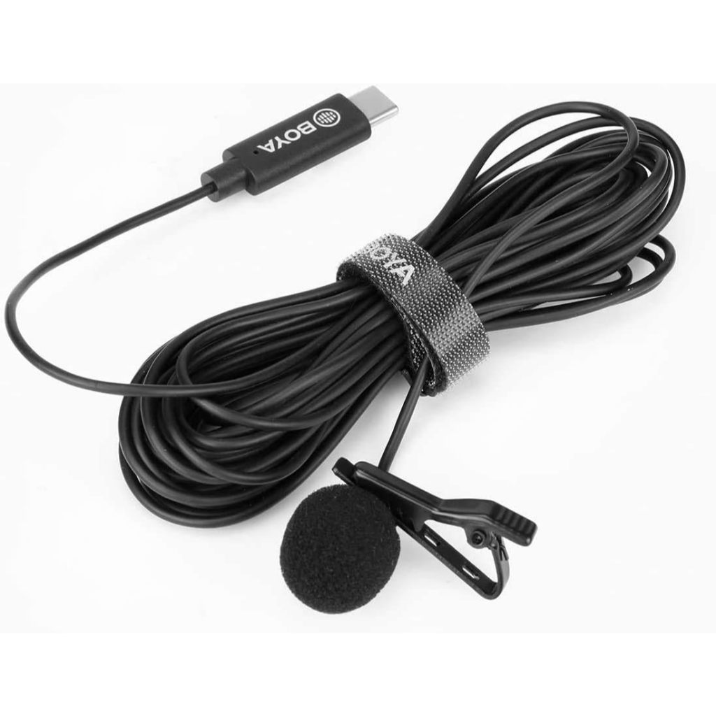 BOYA BY-M3 Digital Omnidirectional Lavalier Microphone with USB-C Cable (Android) by Fotofile