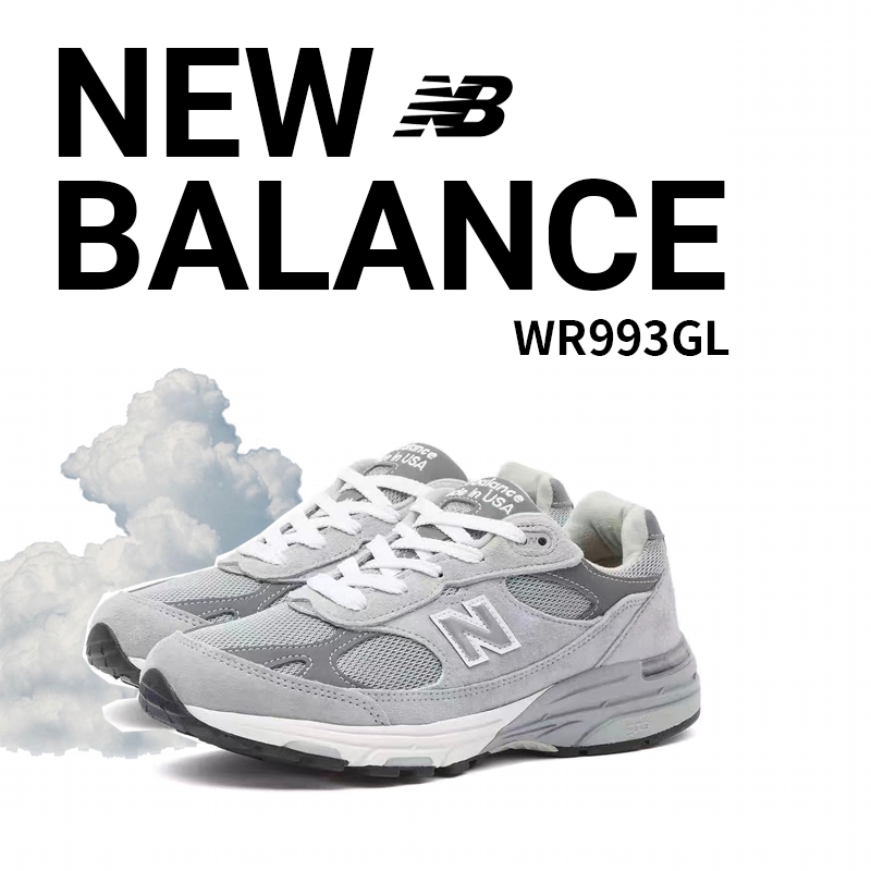 New Balance 993 NB WR993GL （ของแท้ 100%）รองเท้าผ้าใบสำหรับผู้ชาย และผู้หญิง