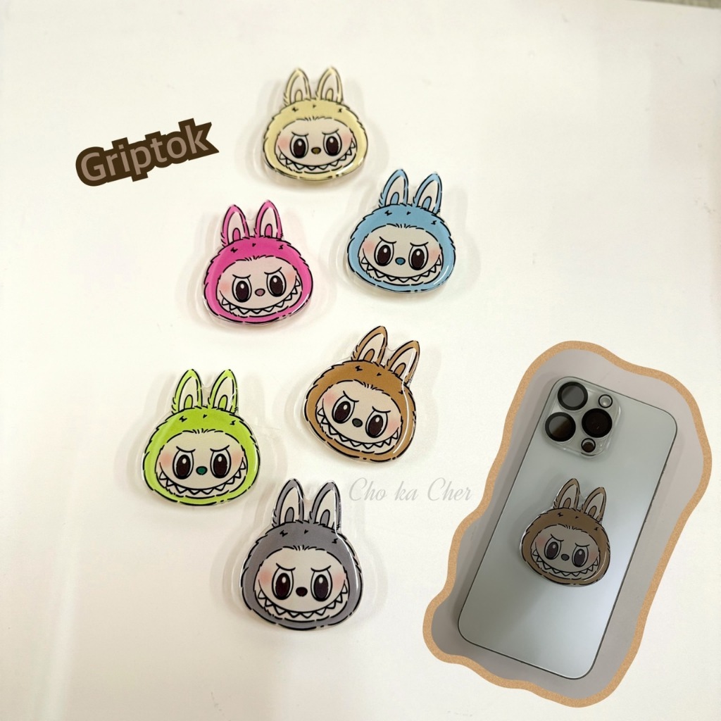 New in Griptok ติดโทรศัพท์ หมีสีรุ้ง วัสดุเป็นอคิริค งานสวยเริ่ด มีกาวในตัว ติดแน่น แกะออกไม่เป็นรอย