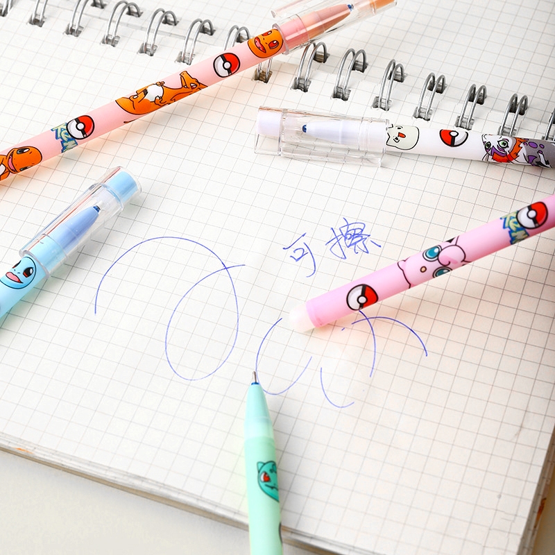 🔥ถูกที่สุด การันตี🔥ปากกาลบได้ หมึกสีน้ำเงิน ลายการ์ตูนน่ารัก ✔️ พร้อมส่ง ปากกาเจลลบได้ เครื่องเขียน - รูปที่ 6