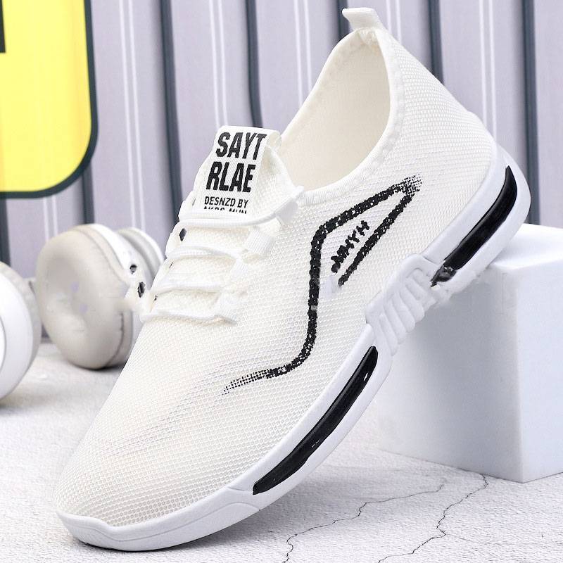ส่งเร็ว🚚สี 40-44 รองเท้าผ้าใบผู้ชาย แฟชั่น ใหม่ ดำ ขาว ที่ถูกที่สุด รุ่น556