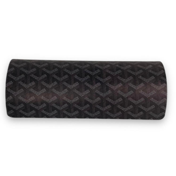 GY BK กล่องแว่น กล่องแว่นตา GLASSES CASE ทรงใหม่ ลาย กอหยาด สีดำ ตลับแว่น ฝาปิด (แม่เหล็ก) ขนาด 5.5 x 3.5 x 15.5 Cm