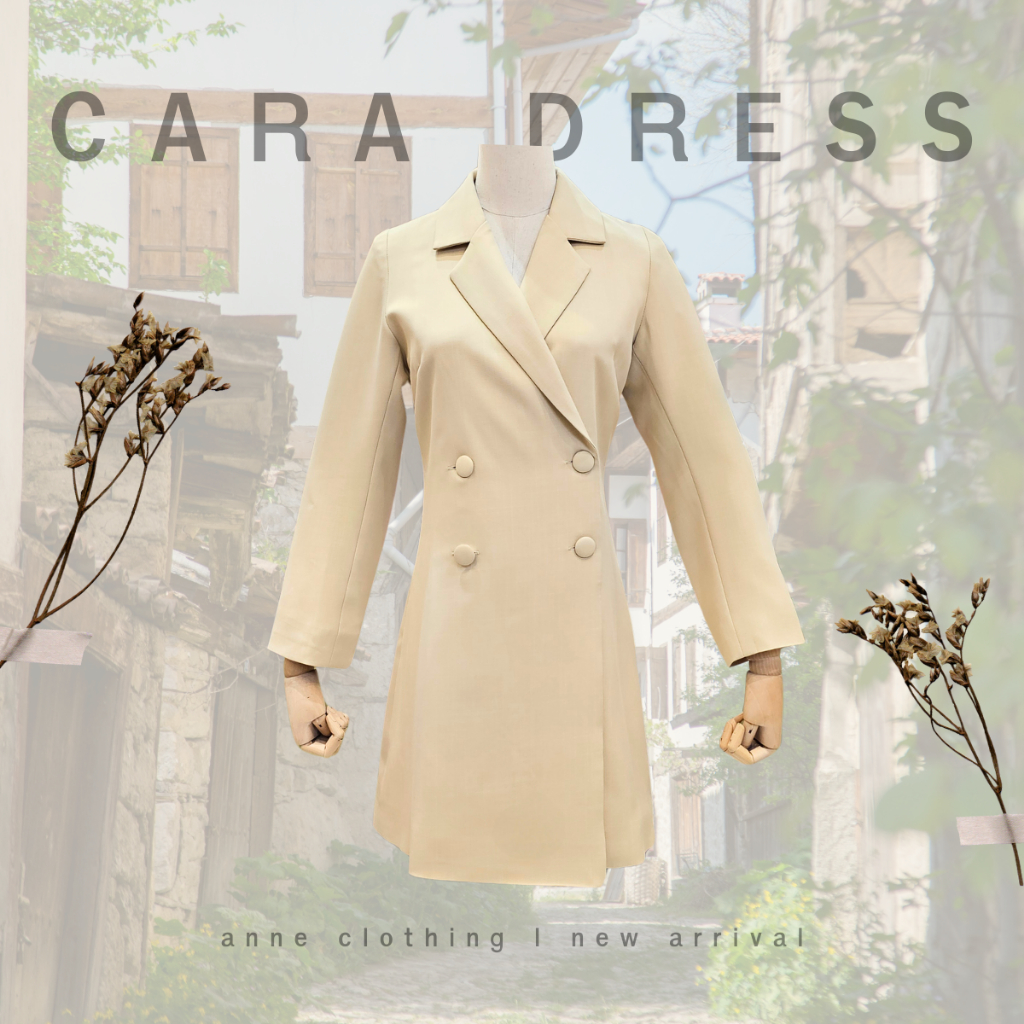 Anne Clothing Cara Dress - เดรสคาร่า เดรสเรียบหรูใส่แล้วดูเพียวสูง ตำนานบทใหม่ที่ใส่แล้วสวยปังมาก