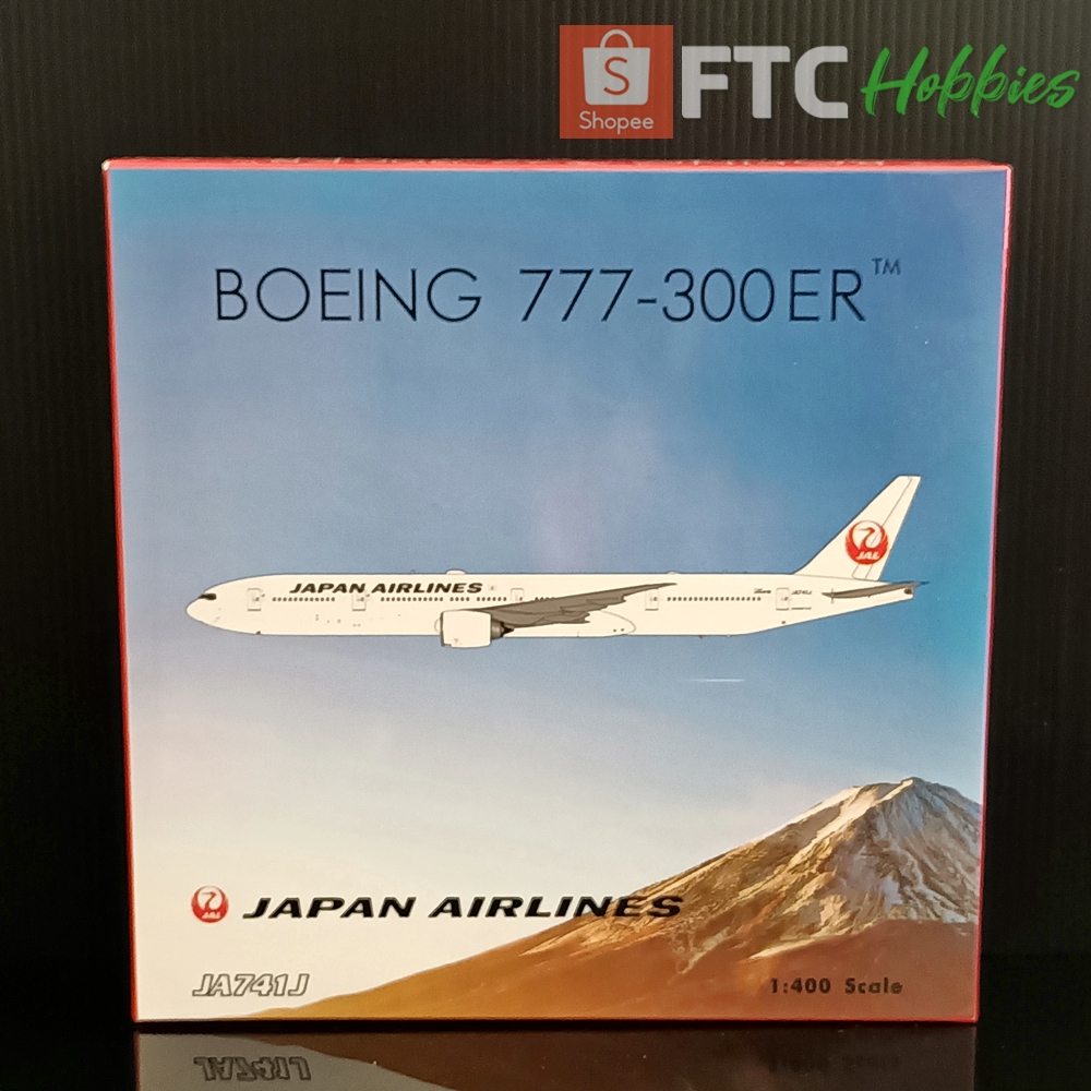 [มือสอง] โมเดลเครื่องบิน: Japan Airlines / Boeing 777-300ER / JA741J / Phoenix 1:400 (ล้อหน้าไม่เท่า