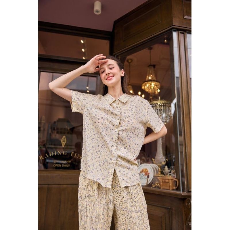 Bouquet Shirt - Freshy Yellow เฉพาะเสื้อ
