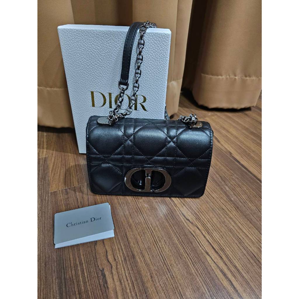 กระเป๋าแบรนด์เนม มือสอง Dior caro all black