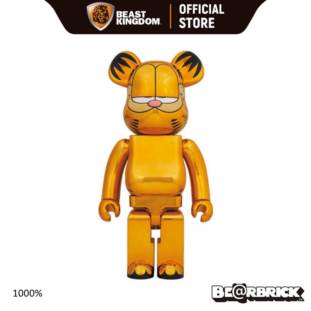 Bearbrick Garfield Gold Chrome  Version 1000%